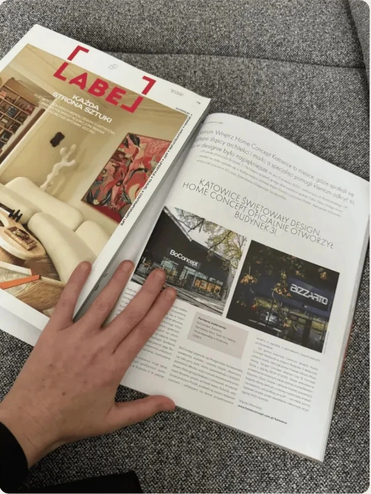 Publikacja o Home Concept w magazynie LABEL